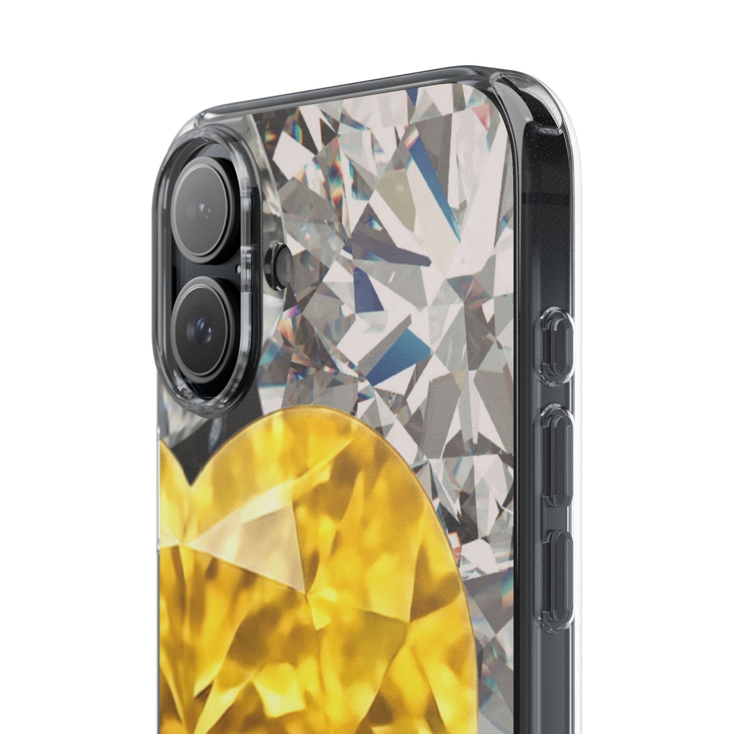 Clear Phone Case – Heart of Gold