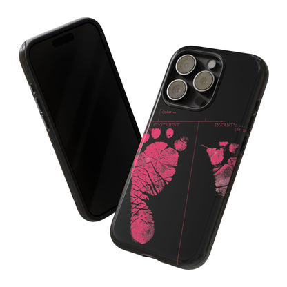 Protective Phone Case – Mom’s Little Pink Footprints
