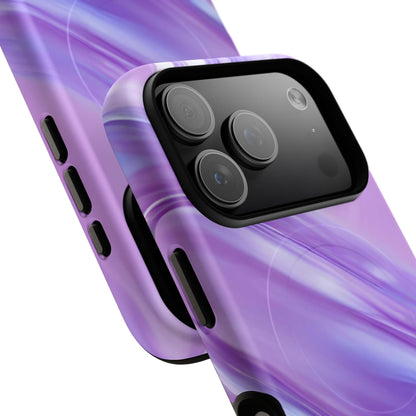 Protective Magnetic Phone Case – Lavender Wave