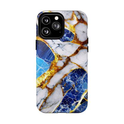 Protective Magnetic Phone Case – Sapphire Veins