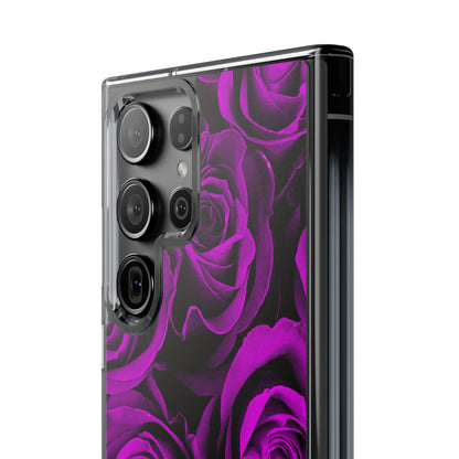 Clear Phone Case – Amethyst Roses