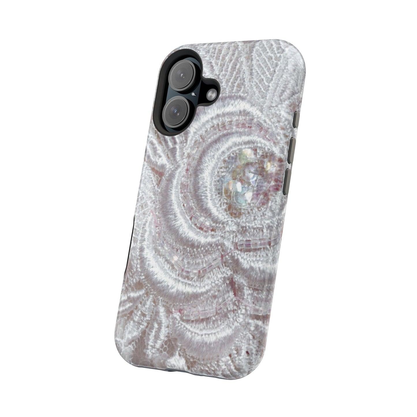 Wireless-Charging Compatible Case – Lace Veil