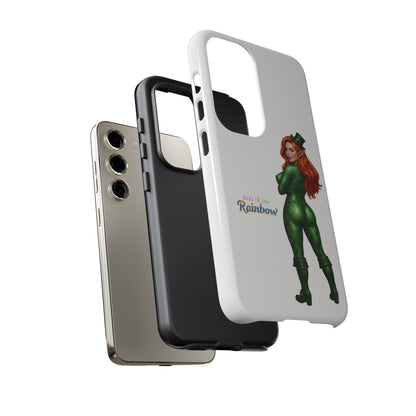 Protective Phone Case – “End of the Rainbow” St. Patrick’s Day Pin-Up Design