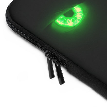 Laptop Sleeve – Neon Green Monster Eyes