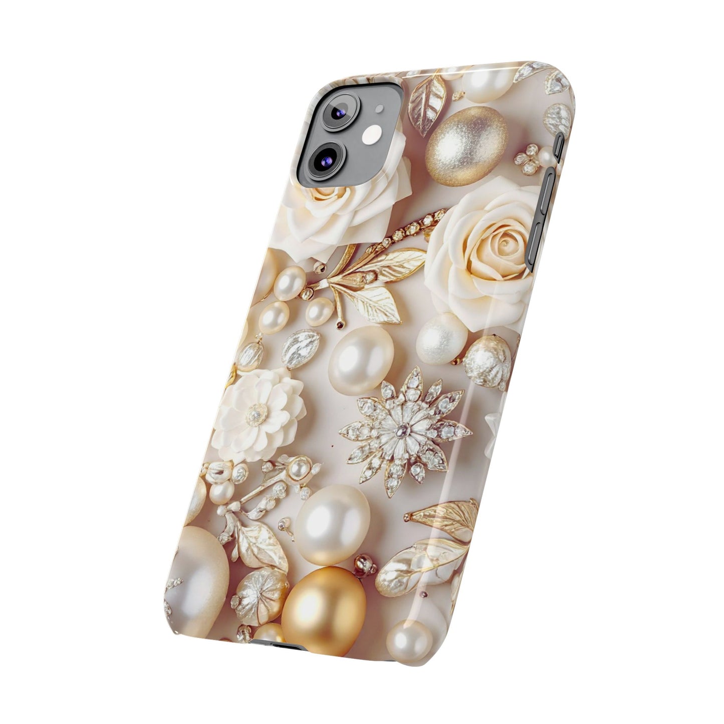 Slim Phone Case – Ivory Opulence