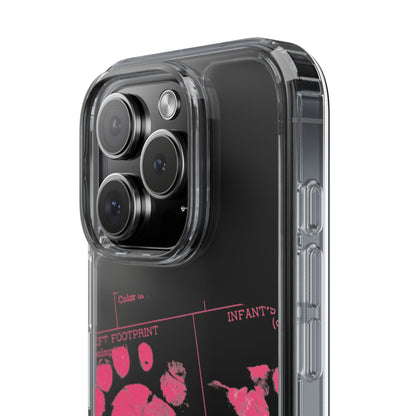 Clear Phone Case – Mom’s Little Pink Footprints