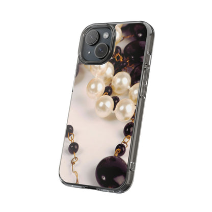 Clear Phone Case – Noir Pearl