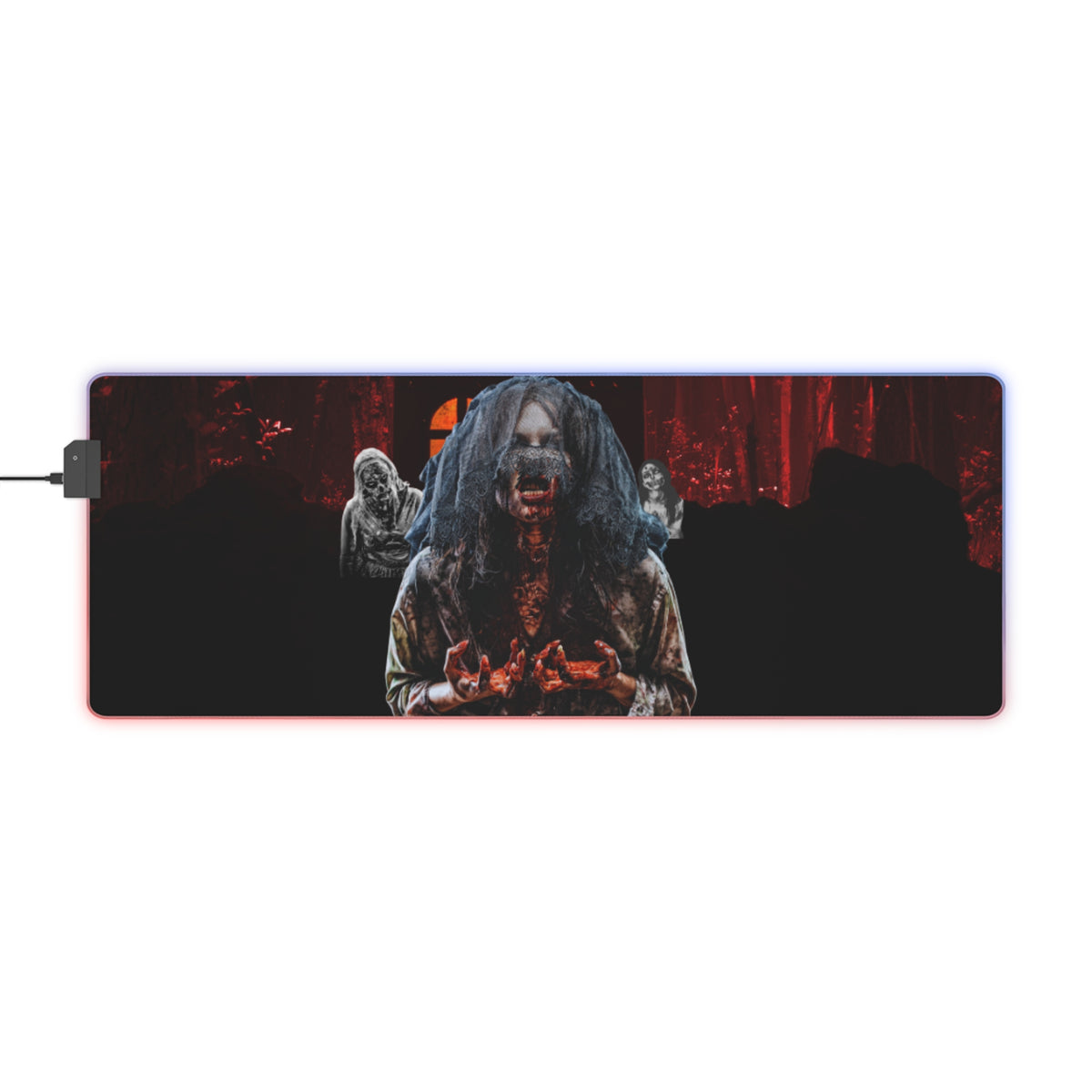 Gaming LED Desk Mat – Undead Uprising