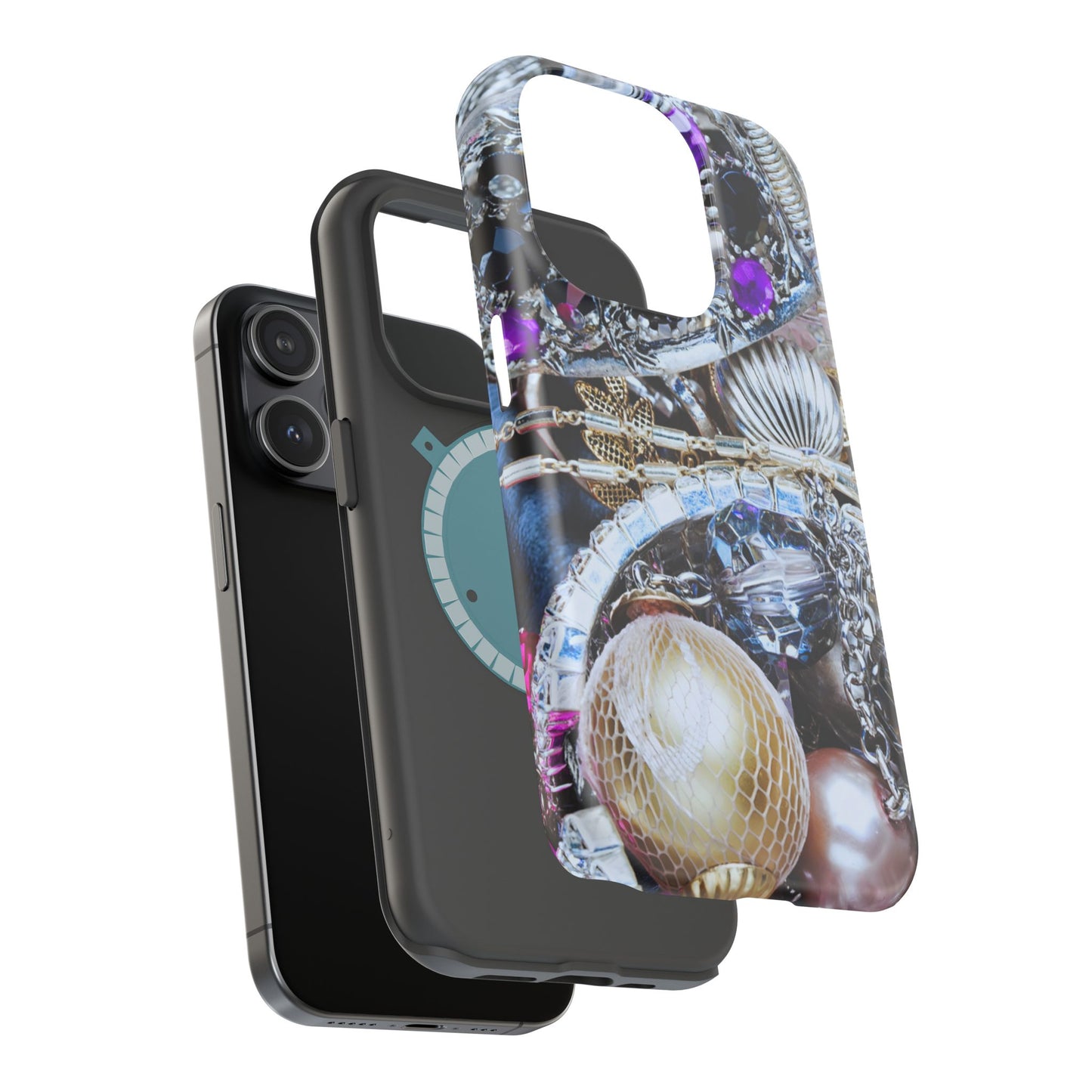Wireless-Charging Compatible Case – Chrome Jewel