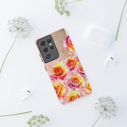 Protective Phone Case – Sunset Roses