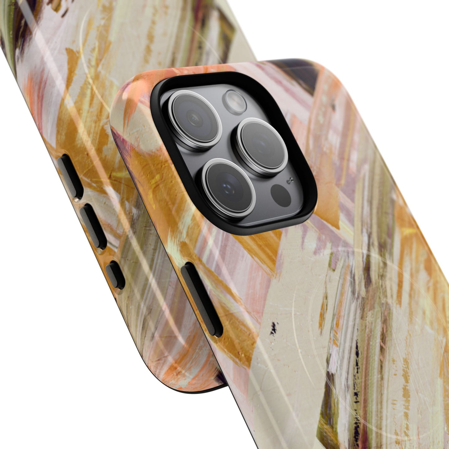 Protective Magnetic Phone Case – Brush & Bronze