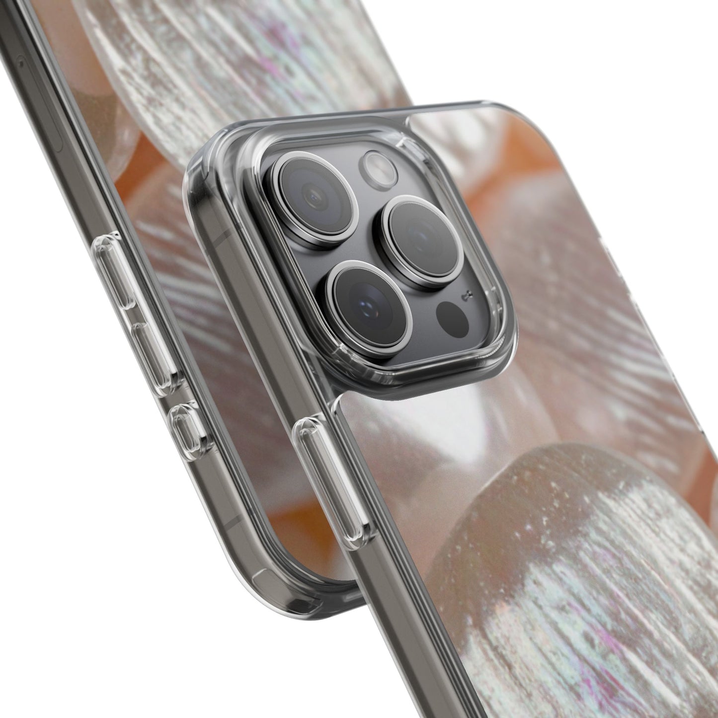 Clear Phone Case – Blush Pearl