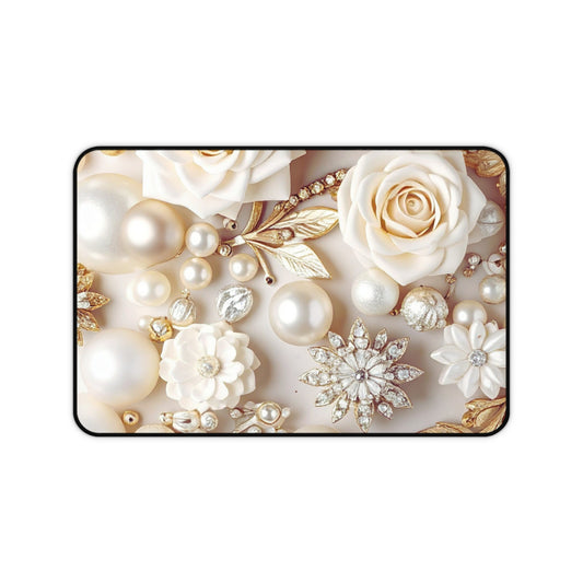 Desk Mat – Ivory Opulence