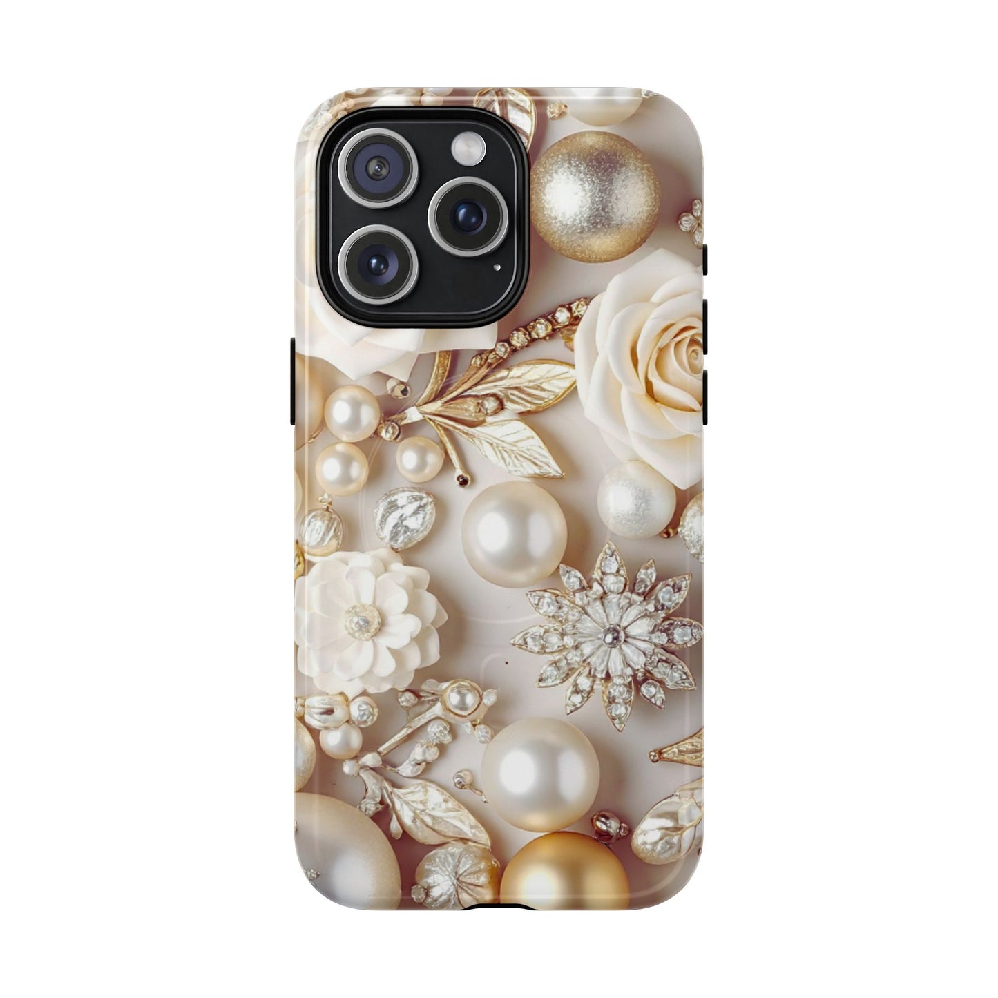 Protective Magnetic Phone Case – Ivory Opulence