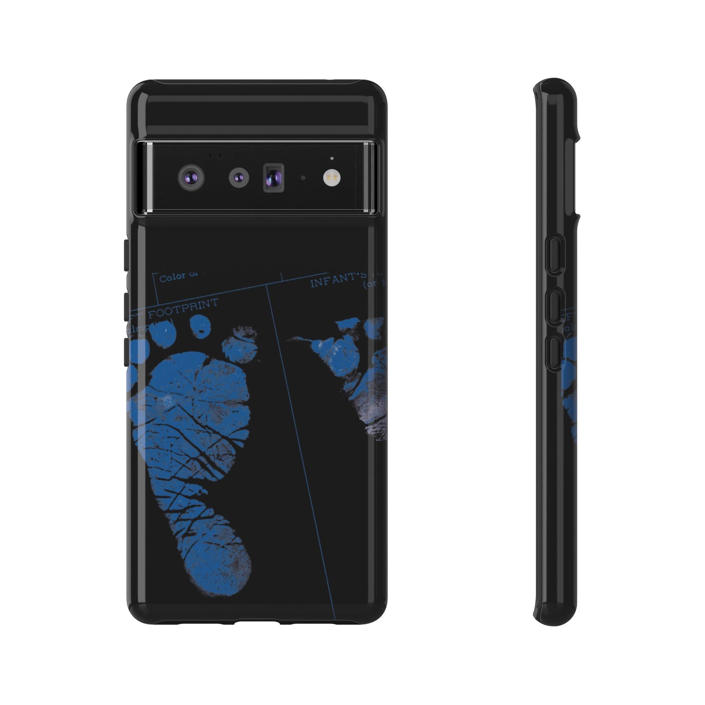 Protective Phone Case – Mom’s Little Blue Footprints