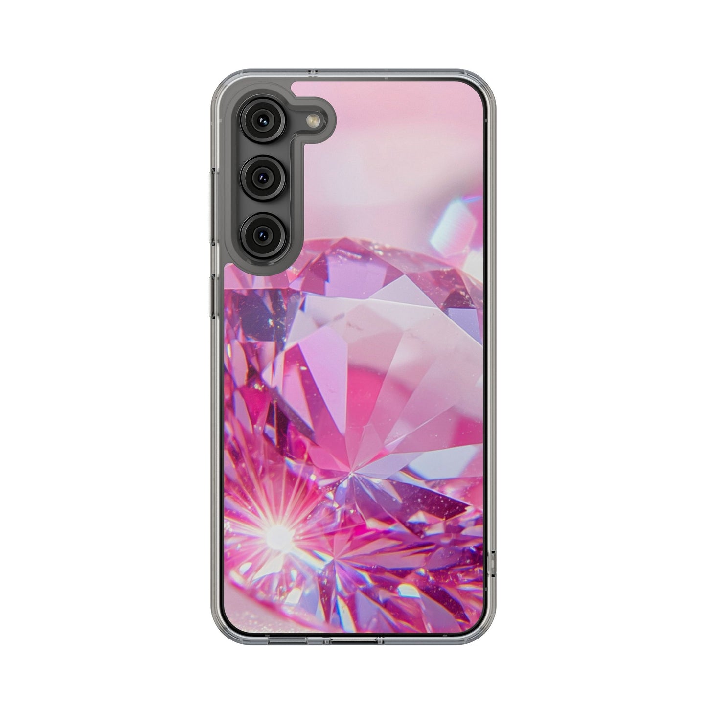Clear Phone Case – Pink Ice