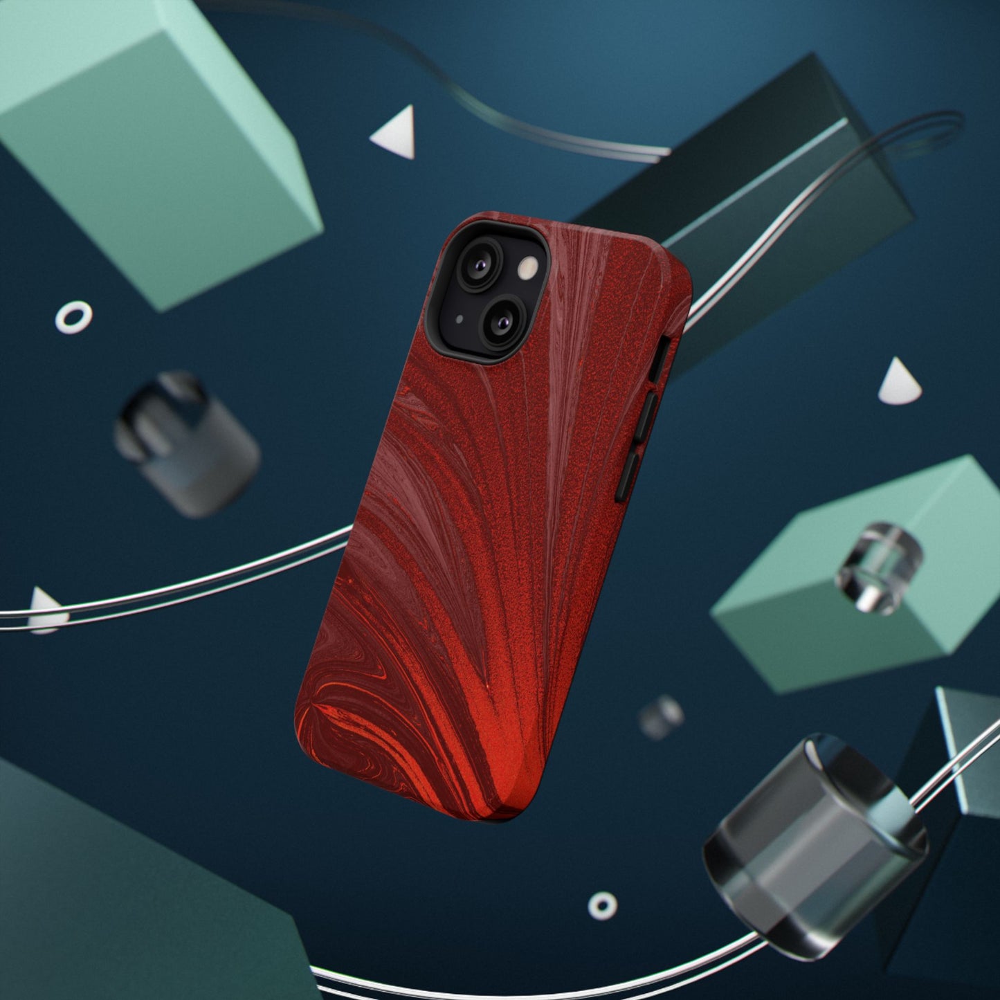 Impact-Resistant Phone Case — Crimson Current