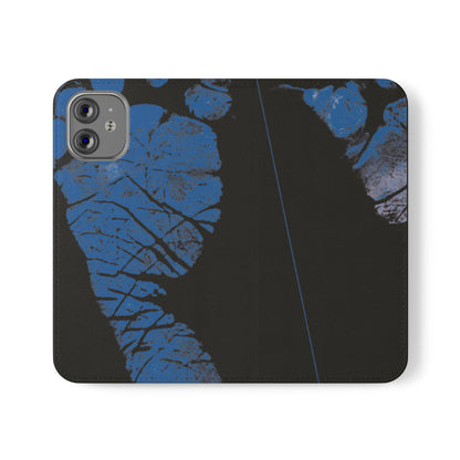 Flip Case – Mom’s Little Blue Footprints