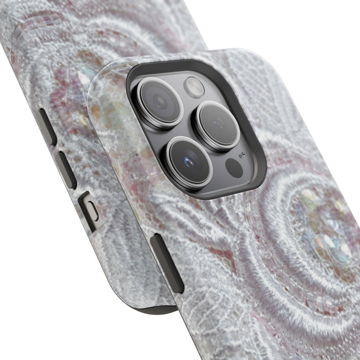 Wireless-Charging Compatible Case – Lace Veil