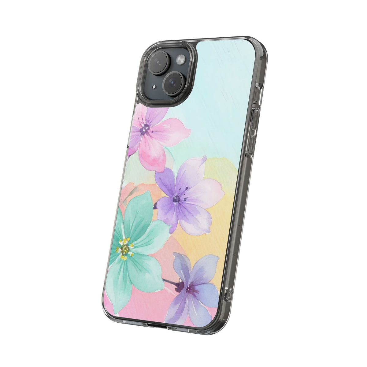 Clear Phone Case – Water Petal