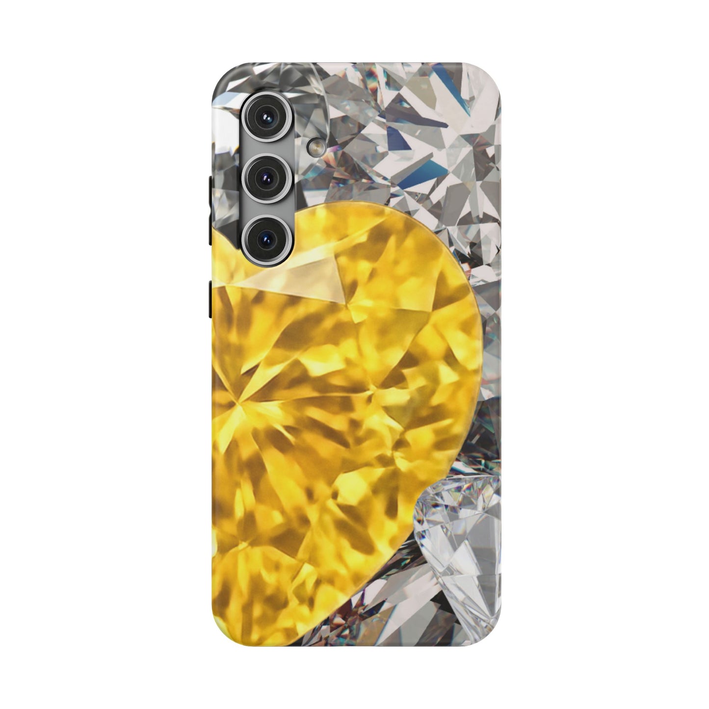 Impact-Resistant Phone Case – Heart of Gold