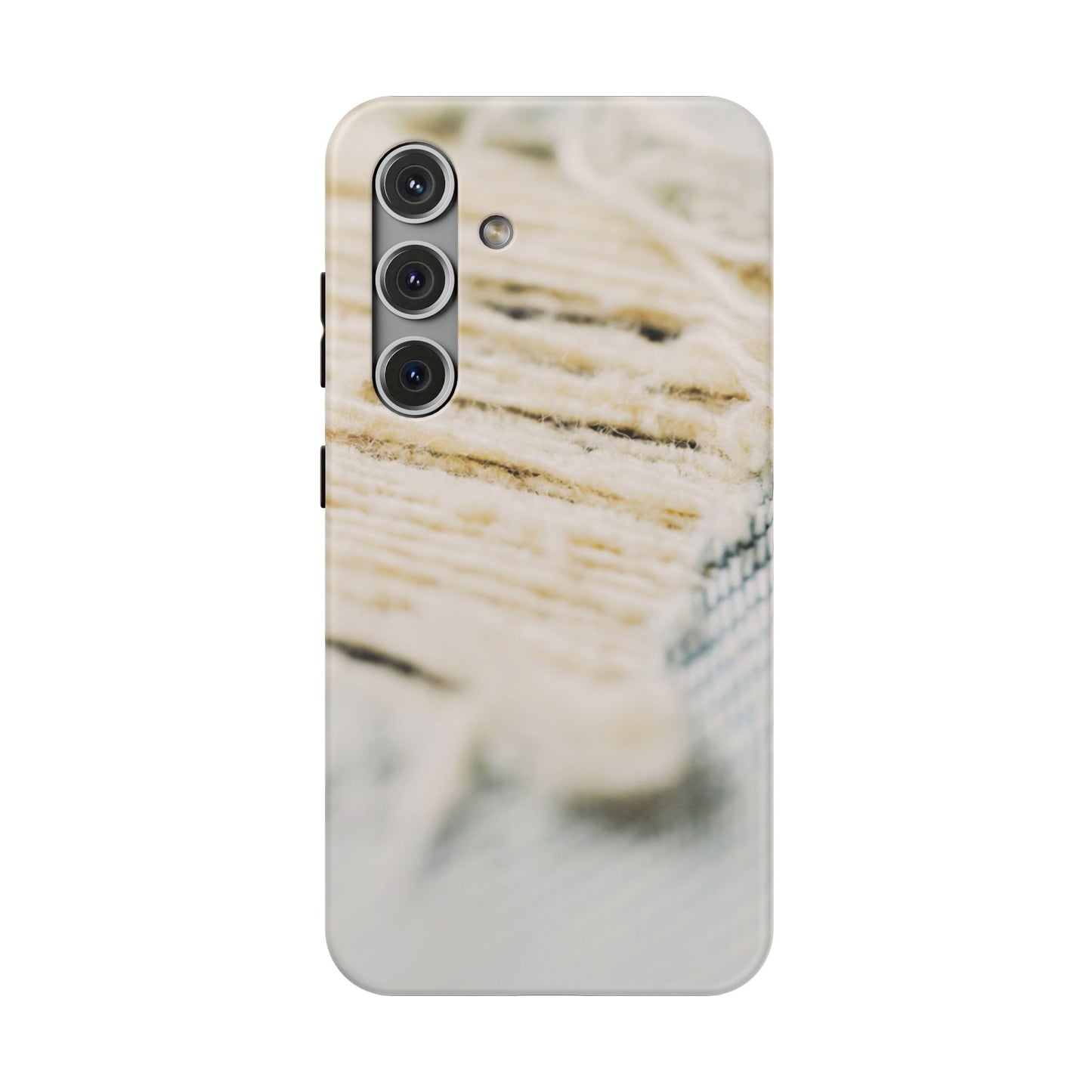 Impact-Resistant Phone Case – Woven Warmth