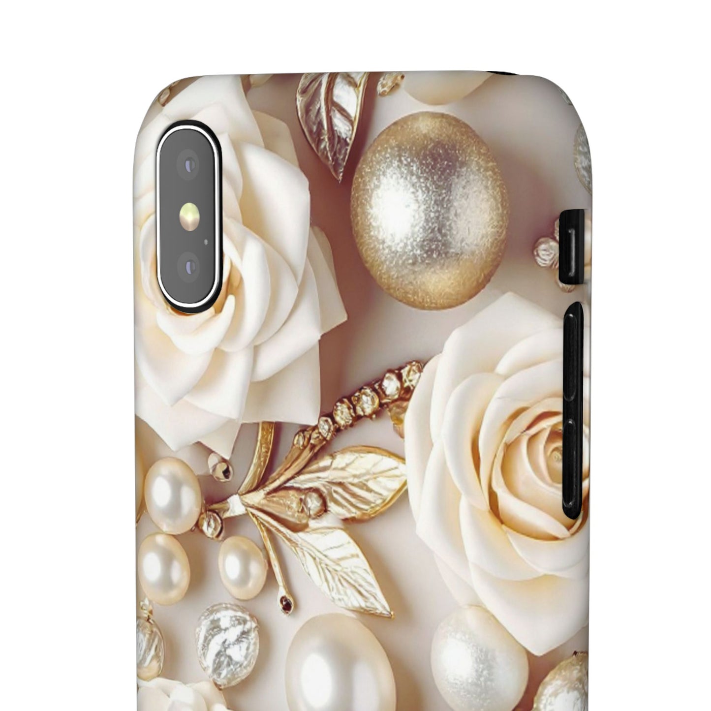 Snap Phone Case – Ivory Opulence