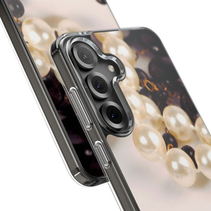 Clear Phone Case – Noir Pearl