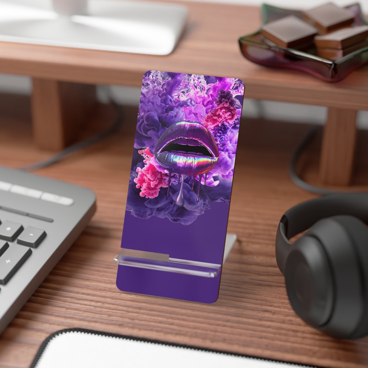 Phone Stand – Purple Haze Lips