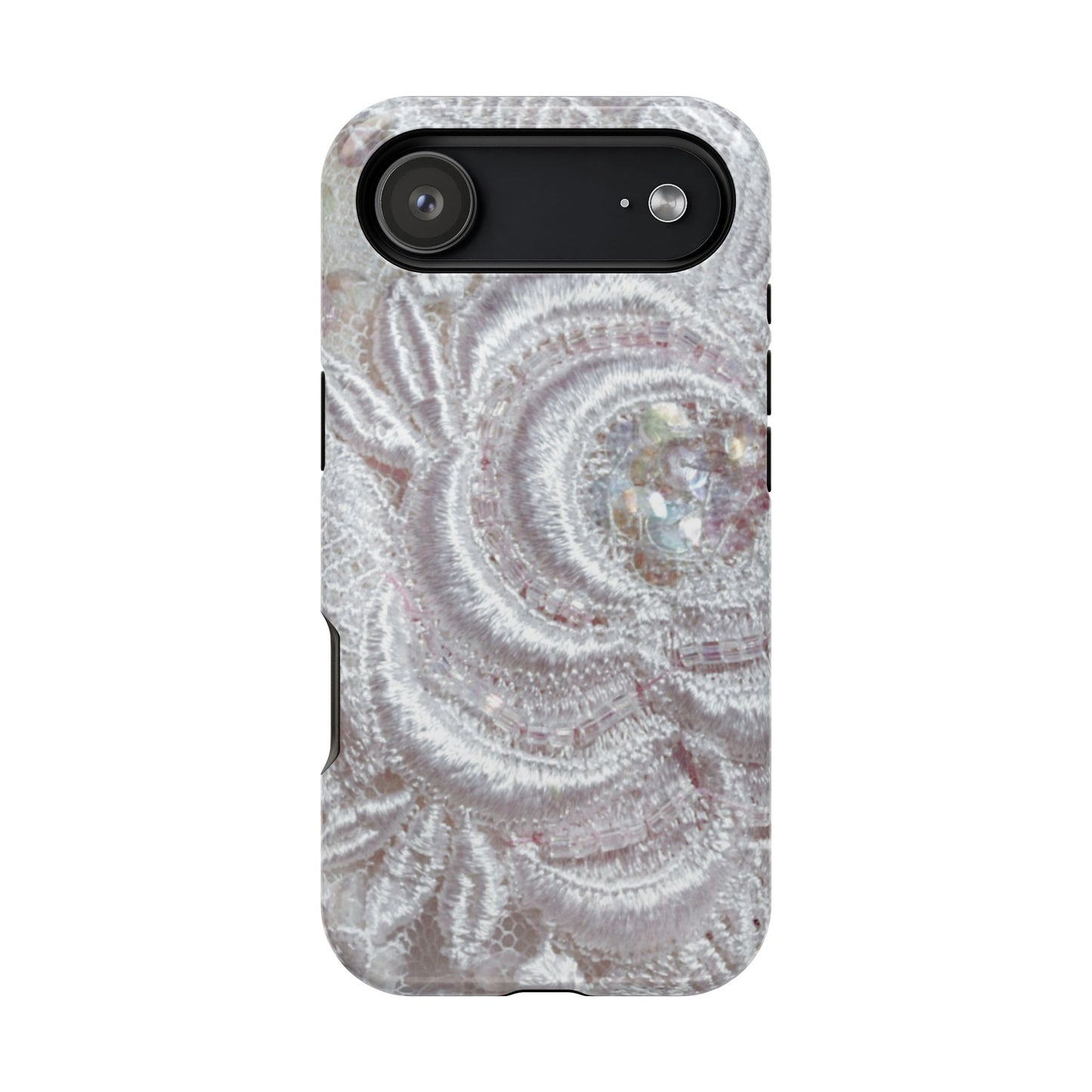 Wireless-Charging Compatible Case – Lace Veil