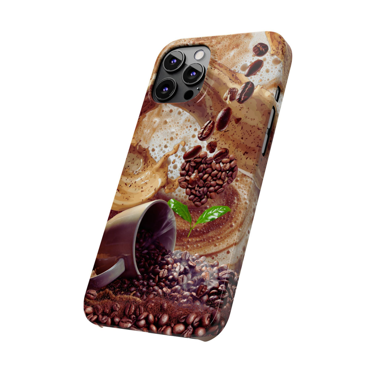 Slim Phone Case – Love at First Sip – Compatible with iPhone 11–17 Series