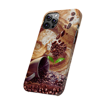Slim Phone Case – Love at First Sip – Compatible with iPhone 11–17 Series