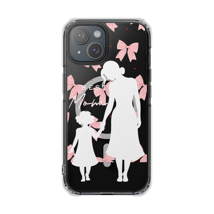 Clear Magnetic Phone Case – Best Mom: My Little Girl