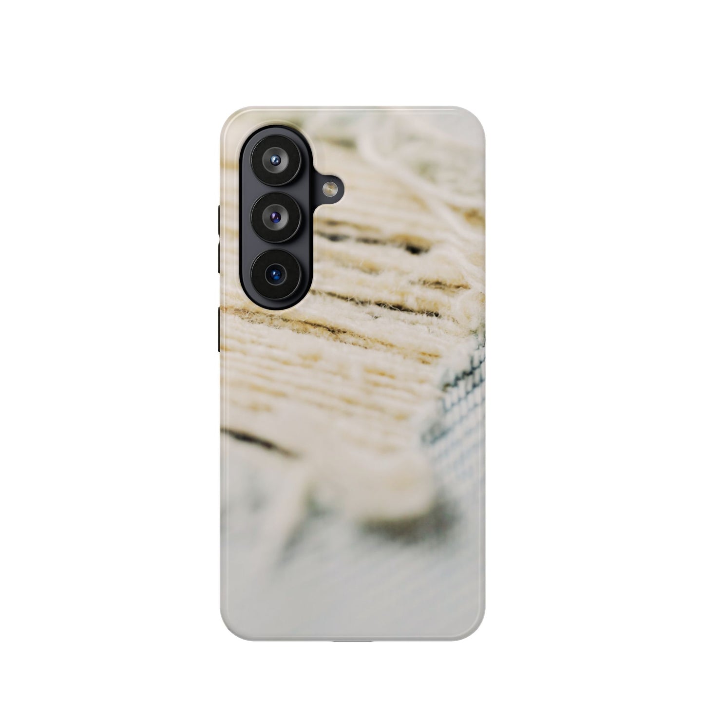 Impact-Resistant Phone Case – Woven Warmth