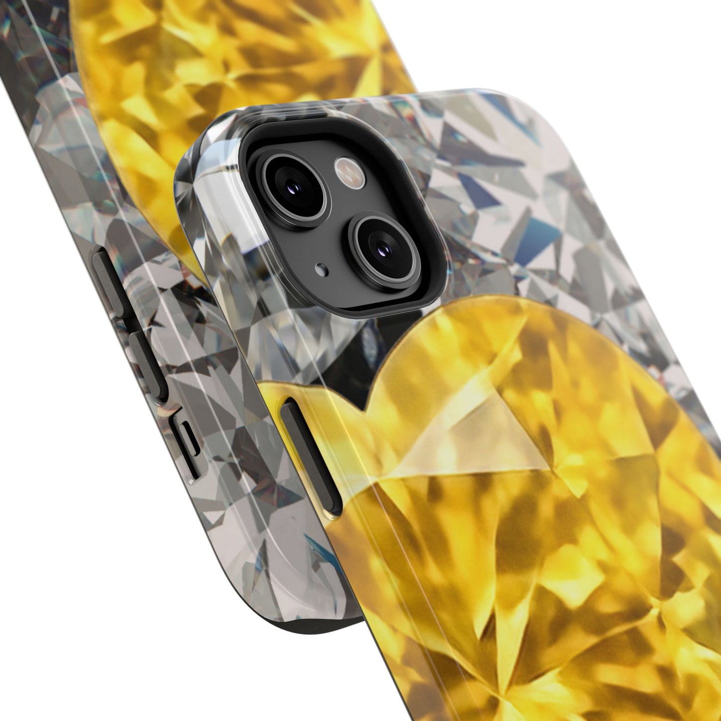 Impact-Resistant Phone Case – Heart of Gold