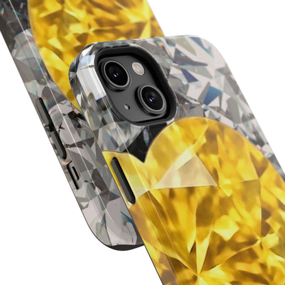 Impact-Resistant Phone Case – Heart of Gold