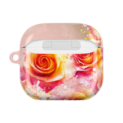 Earbud Case Cover – Sunset Roses