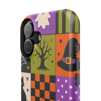 Impact-Resistant Phone Case – Spooky Patchwork
