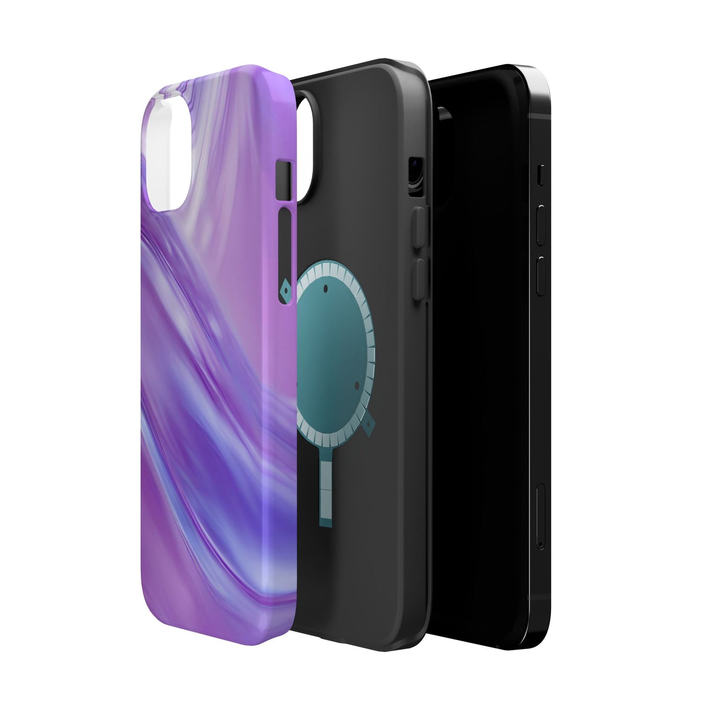 Wireless-Charging Compatible Case – Lavender Wave