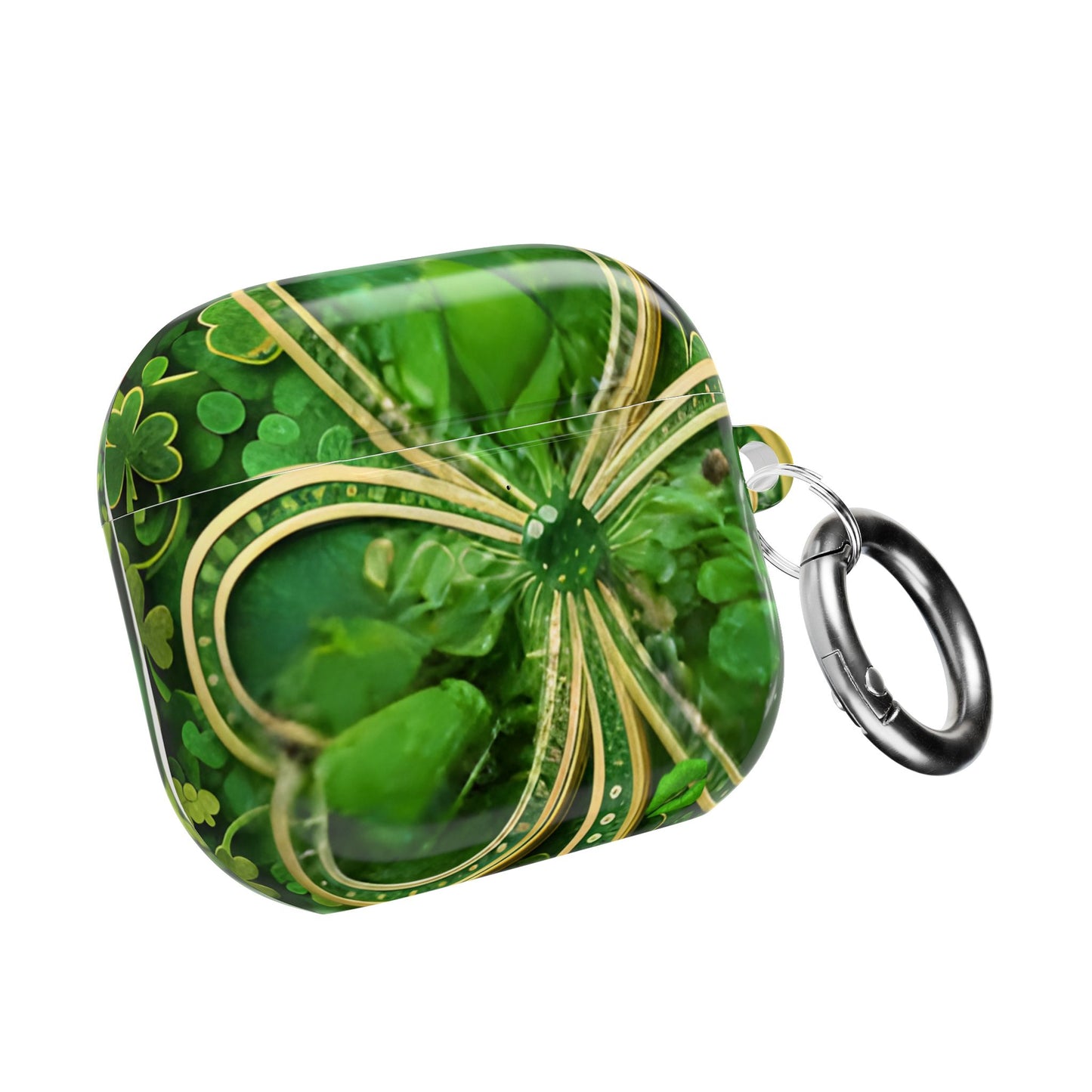 Earbud Case Cover – Lucky Clover Shamrock Kiss