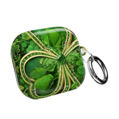 Earbud Case Cover – Lucky Clover Shamrock Kiss