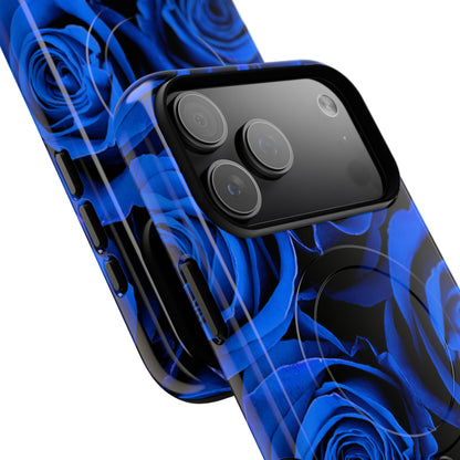 Protective Magnetic Phone Case – Midnight Bloom