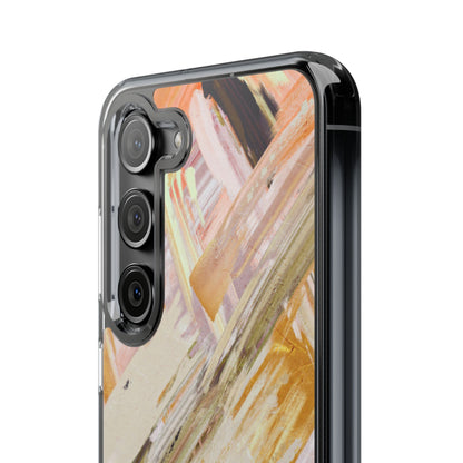 Clear Phone Case – Brush & Bronze