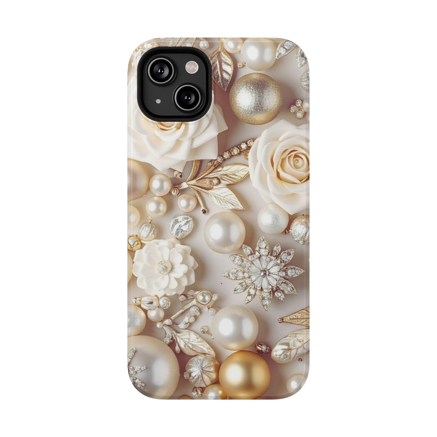 Impact-Resistant Phone Case – Ivory Opulence