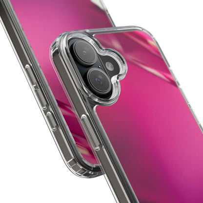 Clear Phone Case – Magenta Motion