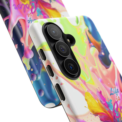 Color Splash Phone Case — “Life in Color” Protective Tough Case