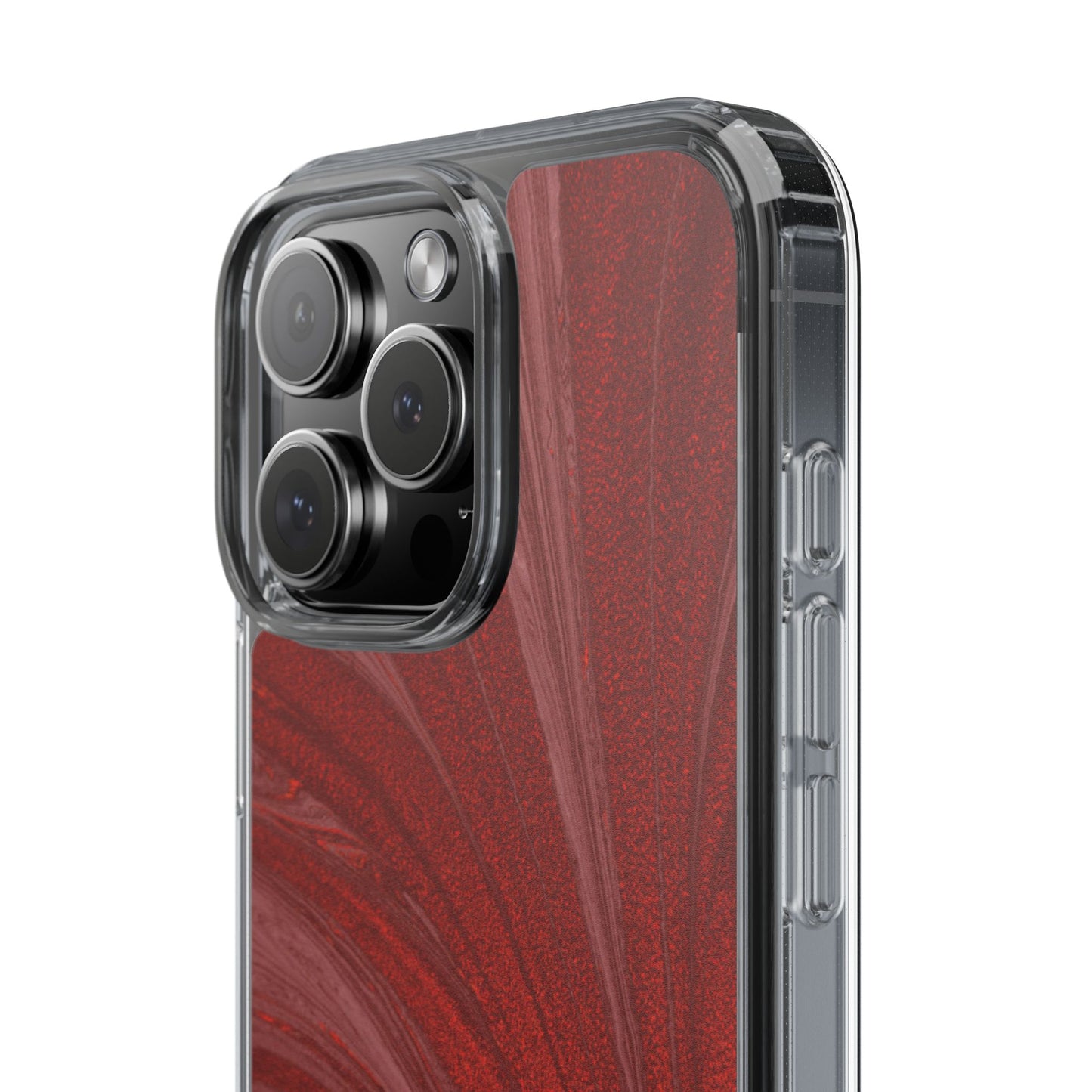 Clear Phone Case – Crimson Current
