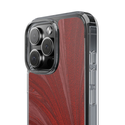 Clear Phone Case – Crimson Current