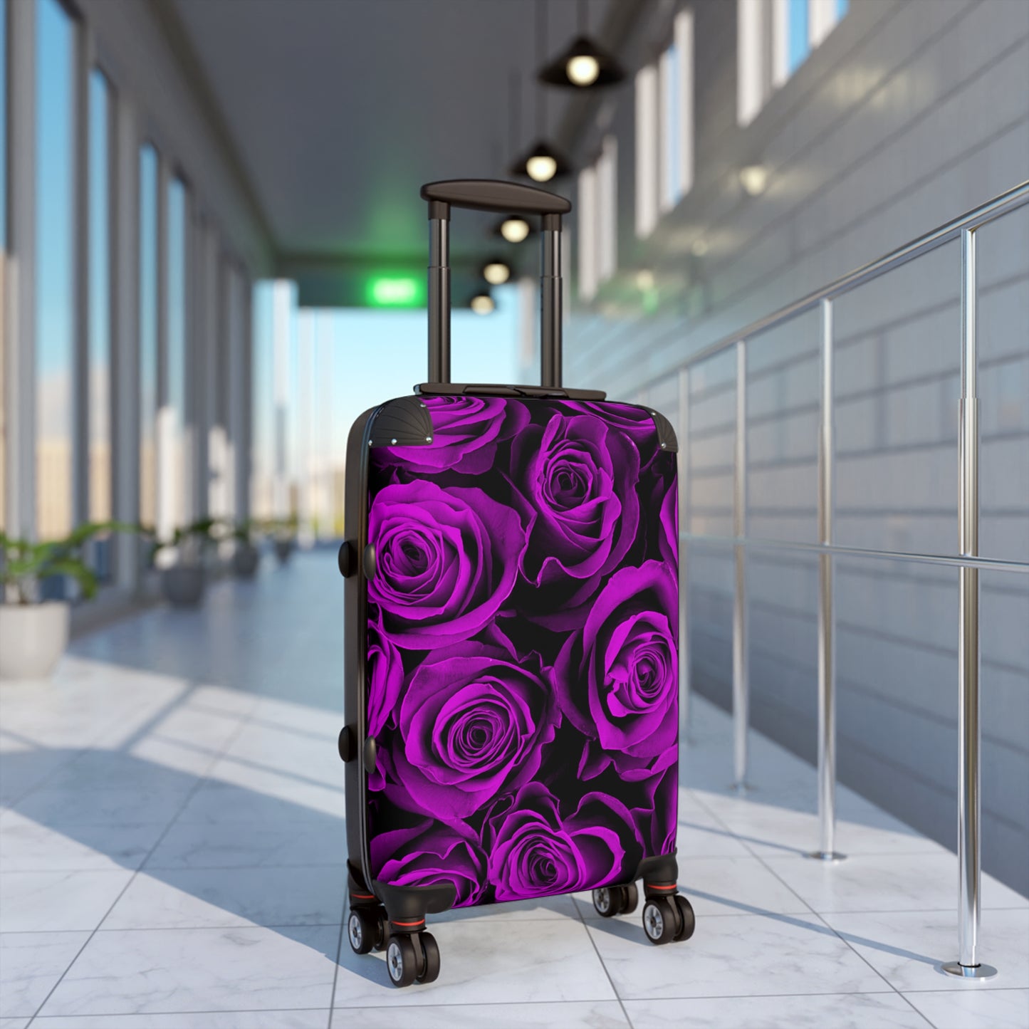 Hardshell Suitcase – Amethyst Roses