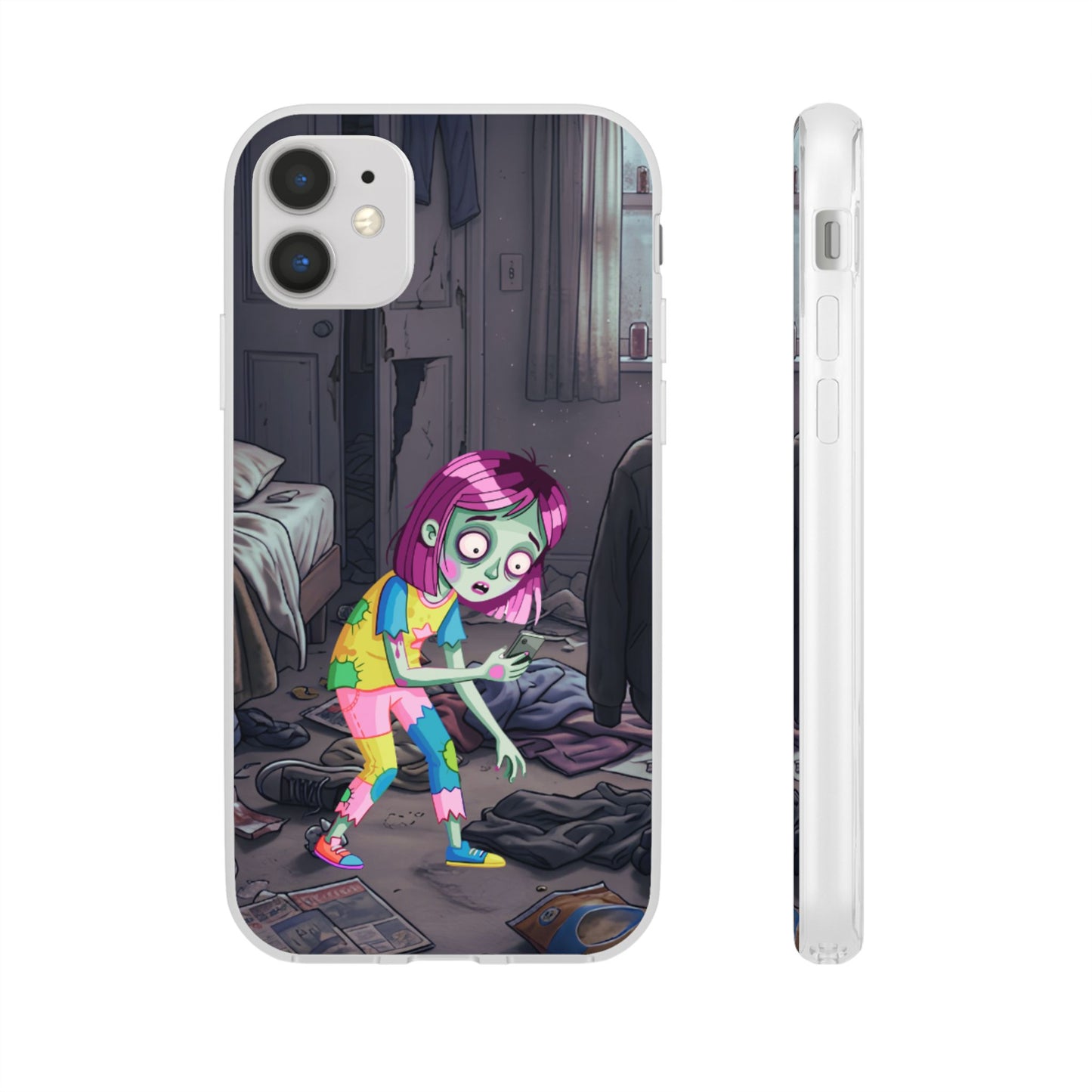 Zombie Girl Phone Case — Cute Creepy Cartoon Phone Cover